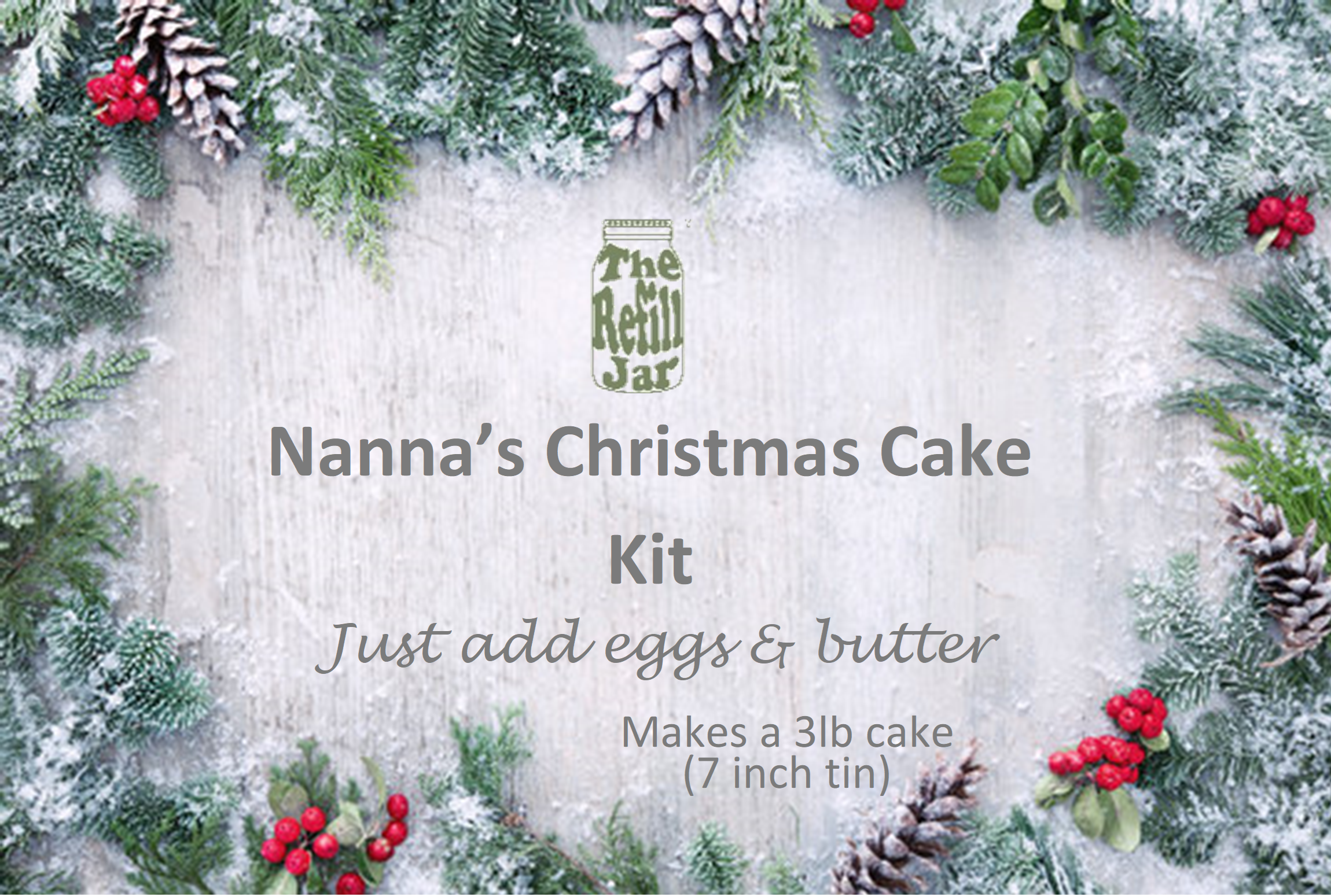 Nanna's Christmas Cake Kit ( Celebration Cake / Fruit Cake )